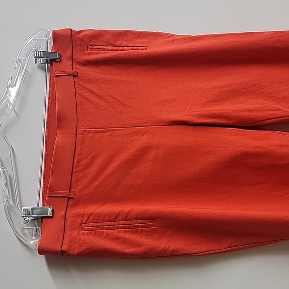 Jules & Leopard Rayon Nylon Spandex Cropped Orange Pants Size Large - Picture 6 of 16